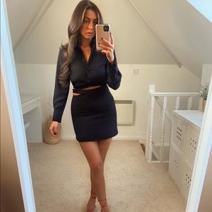 NWT Zara Cropped Wrap Blouse